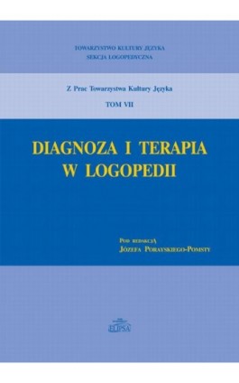 Diagnoza i terapia w logopedii - Ebook - 978-83-7151-821-8