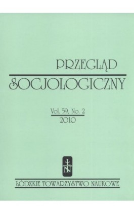 Przegląd Socjologiczny t. 59 z. 2/2010 - Praca zbiorowa - Ebook