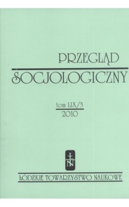 Przegląd Socjologiczny t. 59 z. 3/2010 - Praca zbiorowa - Ebook