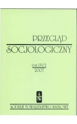 Przegląd Socjologiczny t. 56 z. 2/2007 - Praca zbiorowa - Ebook