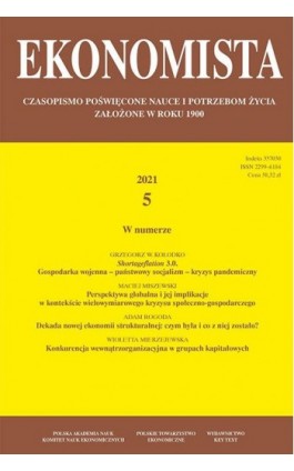 Ekonomista 2021 nr 5 - Praca zbiorowa - Ebook