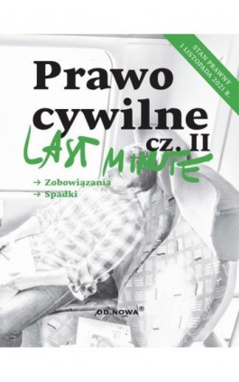 Last Minute Prawo cywilne cz.II listopad 2021 - Anna Gólska - Ebook - 978-83-66720-75-6