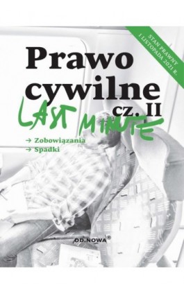 Last Minute Prawo cywilne cz.II listopad 2021 - Anna Gólska - Ebook - 978-83-66720-75-6