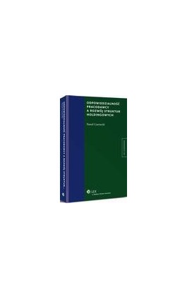 Odpowiedzialność pracodawcy a rozwój struktur holdingowych - Paweł Czarnecki - Ebook - 978-83-264-7017-2