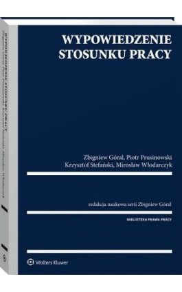 Wypowiedzenie stosunku pracy - Krzysztof Stefański - Ebook - 978-83-8124-465-7