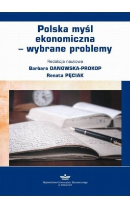 Polska myśl ekonomiczna – wybrane problemy - Ebook - 978-83-7875-748-1