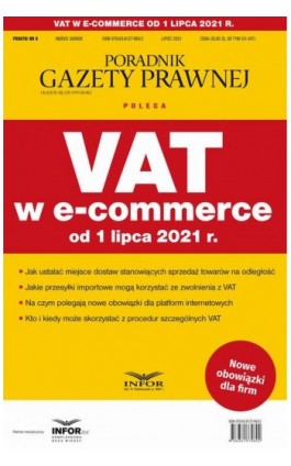 VAT w e-commerce od 1 lipca 2021 - Praca zbiorowa - Ebook - 978-83-8137-989-2