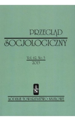 Przegląd Socjologiczny t. 62 z. 3/2013 - Praca zbiorowa - Ebook