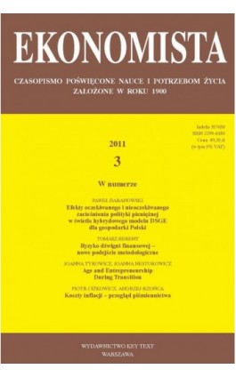 Ekonomista 2011 nr 3 - Praca zbiorowa - Ebook