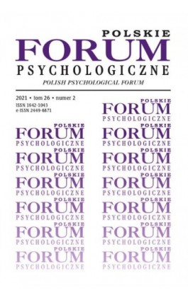 Polskie Forum Psychologiczne, tom 26 numer 2 - Ebook