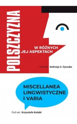 Miscellanea lingwistyczne i varia - Ebook - 978-83-8018-480-0