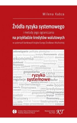 Źródła ryzyka systemowego i metody jego ograniczania na przykładzie kredytów walutowych w systemach bankowych krajów Europy Środ - Milena Kabza - Ebook - 978-83-87251-48-2