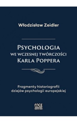 Psychologia we wczesnej twórczości Karla Poppera - Włodzisław Zeidler - Ebook - 978-83-67138-87-1