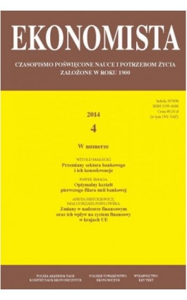 Ekonomista 2014 nr 4 - Praca zbiorowa - Ebook