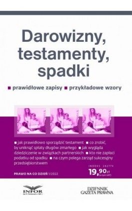 Darowizny, testamenty, spadki - Eliza Jamborska - Ebook - 978-83-8268-139-0