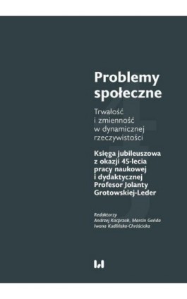 Problemy społeczne - Ebook - 978-83-8220-768-2