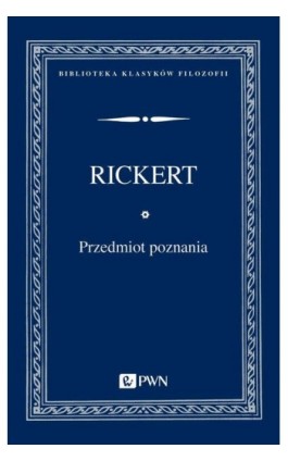 Przedmiot poznania - Heinrich Rickert - Ebook - 978-83-01-22307-6