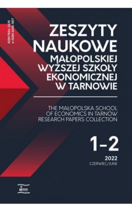 Zeszyty Naukowe Małopolskiej Wyższej Szkoły Ekonomicznej w Tarnowie nr 53/2022 - Leszek Kozioł - Ebook