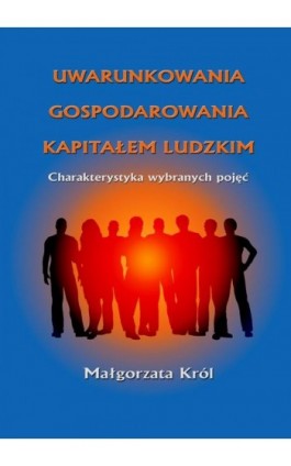 Uwarunkowania gospodarowania kapitałem ludzkim - Małgorzata Król - Ebook - 978-83-7246-468-2