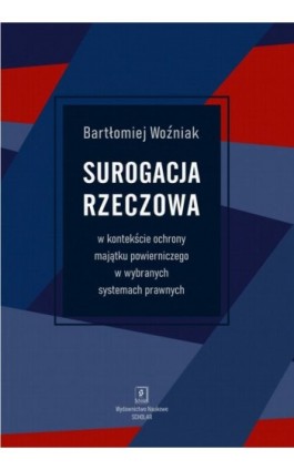 Surogacja rzeczowa - Bartłomiej Woźniak - Ebook - 978-83-66849-14-3