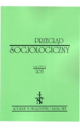 Przegląd Socjologiczny t. 64 z. 2/2015 - Praca zbiorowa - Ebook