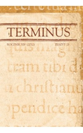 Terminus rocznik XIV (2012), zeszyt 25 - Ebook