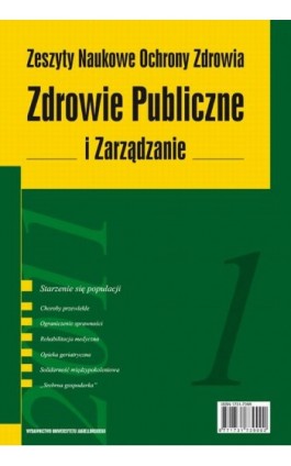 Zdrowie Publiczne i Zarządzanie 1/2011. Starzenie się - Ebook