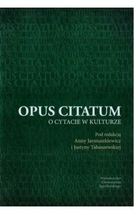 Opus citatum - Ebook - 978-83-233-9078-7