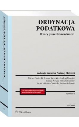 Ordynacja podatkowa. Wzory pism z komentarzem - Dariusz Zalewski - Ebook - 978-83-8223-652-1