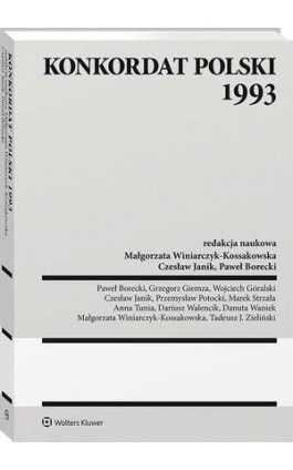 Konkordat polski 1993 - Paweł Borecki - Ebook - 978-83-8160-883-1