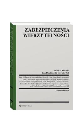 Zabezpieczenia wierzytelności - Jacek Widło - Ebook - 978-83-8187-444-1