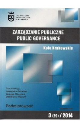 Zarządzanie Publiczne nr 3(29)/2014, Koło Krakowskie - Ebook