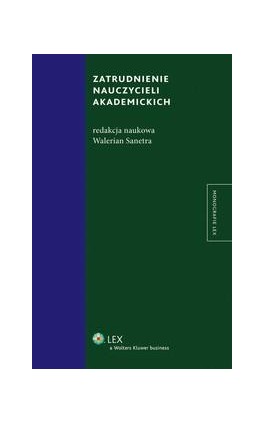 Zatrudnienie nauczycieli akademickich - Walerian Sanetra - Ebook - 978-83-264-9052-1