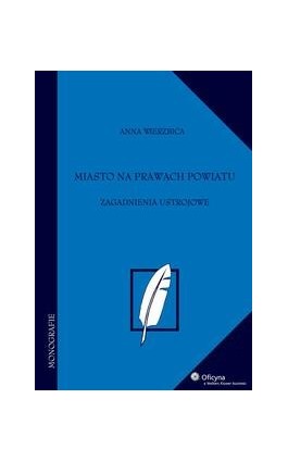 Miasto na prawach powiatu - Anna Wierzbica - Ebook - 978-83-264-1898-3