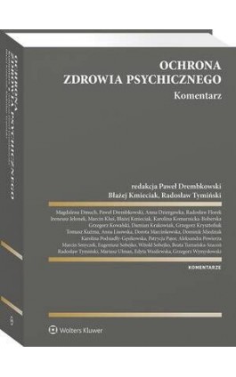 Ochrona zdrowia psychicznego. Komentarz - Błażej Kmieciak - Ebook - 978-83-8328-481-1