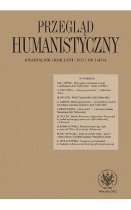 Przegląd Humanistyczny 2022/3 (478) - Ebook