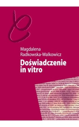 Doświadczenie in vitro - Magdalena Radkowska-Walkowicz - Ebook - 978-83-235-1303-2