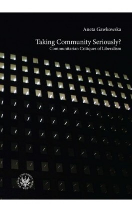 Taking Community Seriously? - Aneta Gawkowska - Ebook - 978-83-235-1095-6