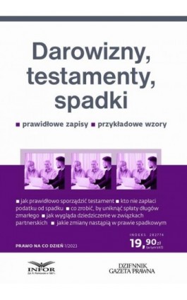 Darowizny testamenty spadki - Anna Maliszewska - Ebook - 978-83-8268-387-5