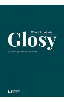 Glosy - Witold Broniewicz - Ebook - 978-83-8331-047-3