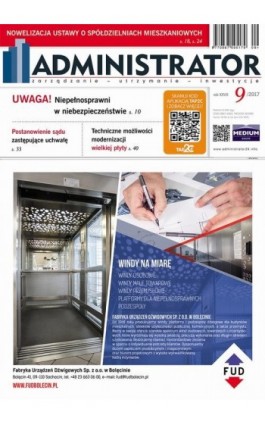 Administrator 9/2017 - Praca zbiorowa - Ebook