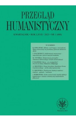 Przegląd Humanistyczny 2023/1 (480) - Ebook