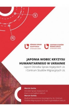 Japonia wobec kryzysu humanitarnego w Ukrainie - Marcin Socha - Ebook - 978-83-8331-278-1