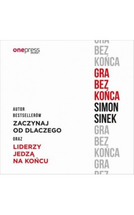 Gra bez końca - Simon Sinek - Audiobook - 978-83-289-0399-9