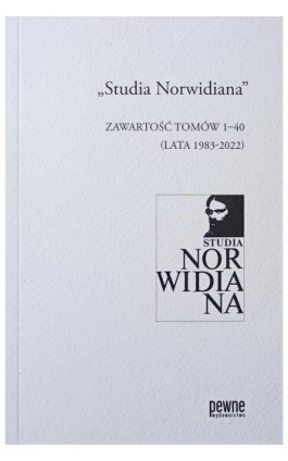 „Studia Norwidiana”. Zawartość tomów 1-40 (lata 1983-2022) - Adam Cedro - Ebook - 978-83-63518-89-9