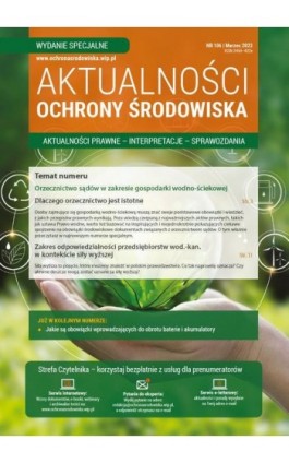 AKTUALNOŚCI OCHRONY ŚRODOWISKA nr 106 (specjalny) - Praca zbiorowa - Ebook