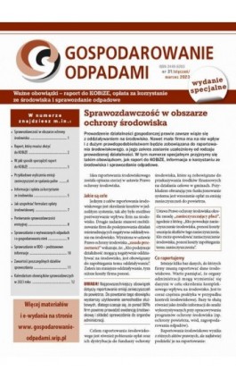 GOSPODAROWANIE ODPADAMI nr 31 (numer specjalny) - Praca zbiorowa - Ebook