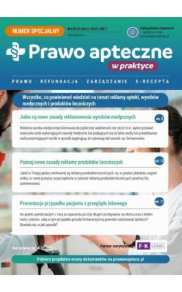 Numer specjalny magazynu „Prawo Apteczne w Praktyce”, nr.2 - Praca zbiorowa - Ebook