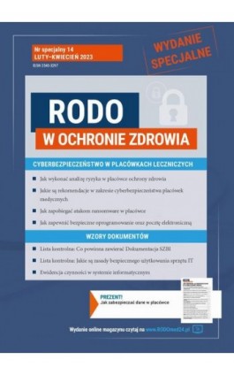Numer specjalny magazynu „RODO w Ochronie Zdrowia”, nr 14 - Praca zbiorowa - Ebook