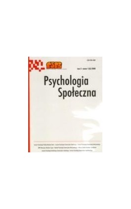 Psychologia Społeczna nr 1(6)/2008 - Ebook